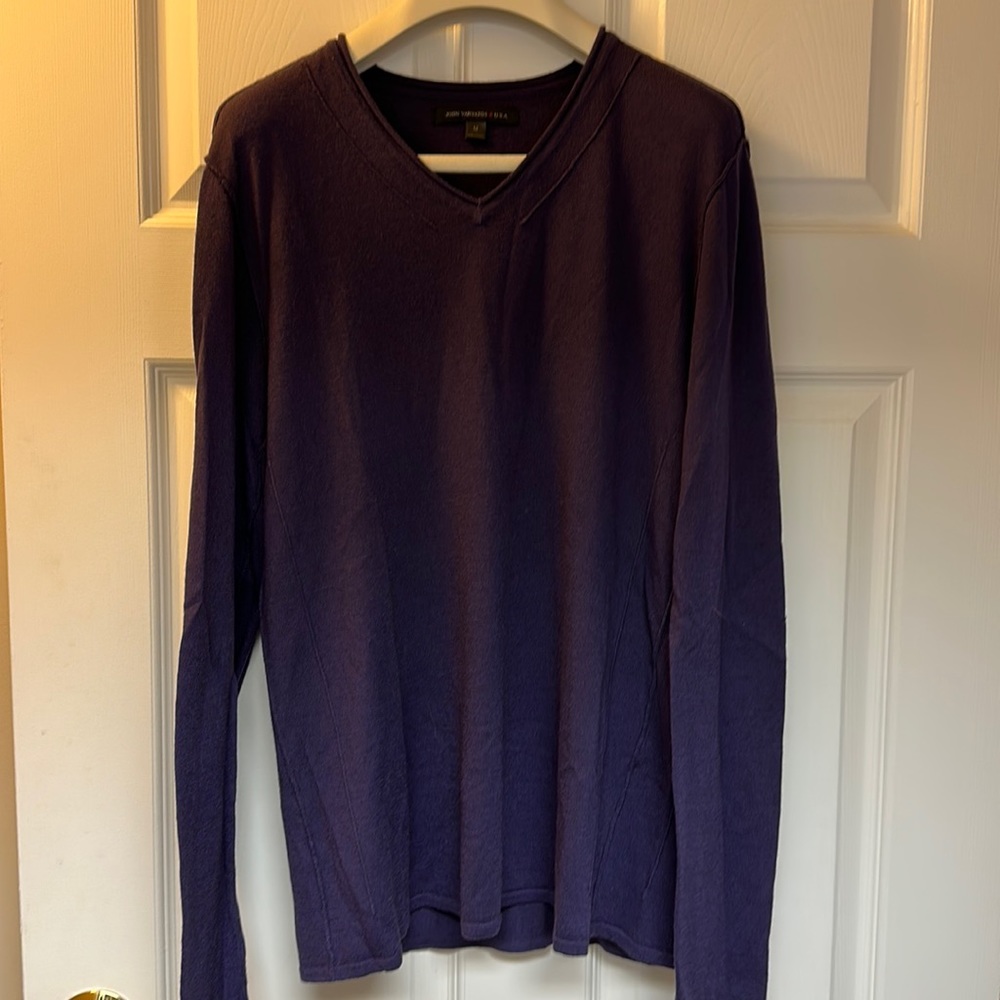 John Varvatos purple sweater